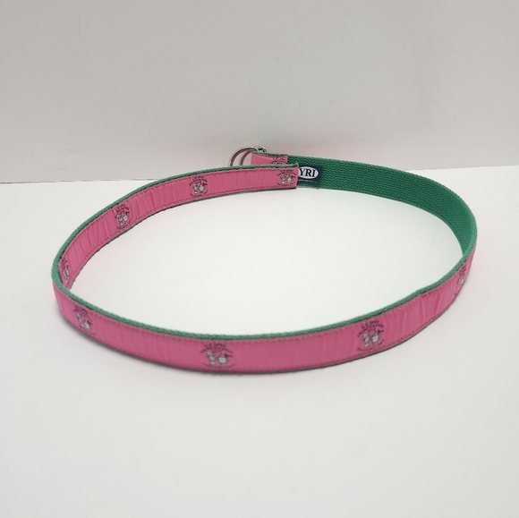 YRI Golf Belt Pinehurst Championship 2014 Size S Pink Green - Picture 6 of 7